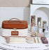 PU Leather Makeup Bag with Brush Holder